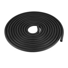 Foam Rubber Seal Weather Strip 6mm Diameter 3 Meters Long Black