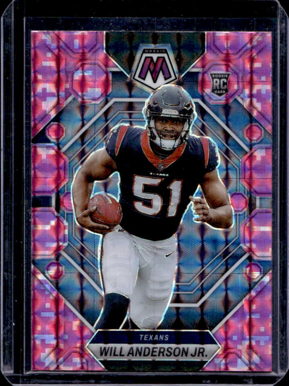 2023 Mosaic Will Anderson Jr. RC Camo Pink #376 Texans