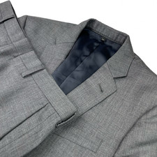 J.Crew Men  s Ludlow Tollegno 1900 100 Wool 2-Button Suit Gray   38S  31x26