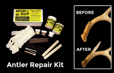 ANTLER REPAIR Kit - Deer Elk Horns Skulls FIX BROKEN Tines - DIY - By All Game