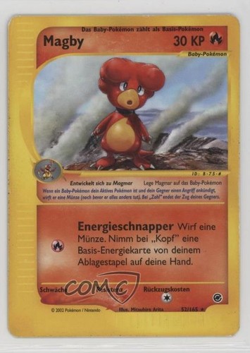 Magby German Pokemon e-Card Series Expedition #52 2002