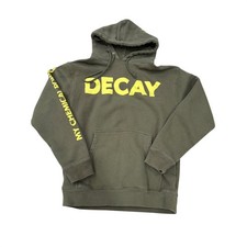 My Chemical Romance Decay Hoodie Olive Green Yellow Graphic Band Merch Small