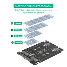 Dual NGFF M.2 B Key SSD to 2.5 SATA III With Black Plastic Enclosure