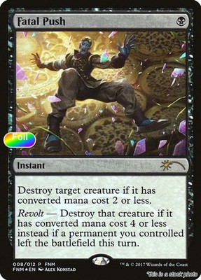 Fatal Push [FNM - 8] - LP [Foil] TCG MTG