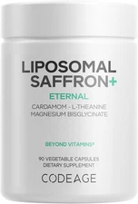 Codeage Liposomal Saffron+ Supplement - Saffron Extract, Magnesium, L-Theanin...