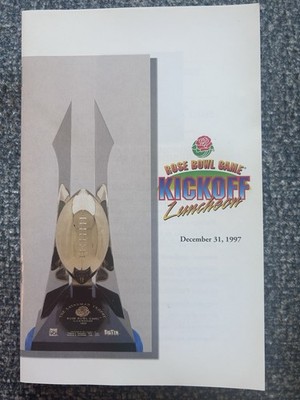 VINTAGE 1997 ROSE BOWL FOOTBALL GAME WASHINGTON STATE VS UNIVERSITY MICHIGAN