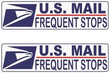 Car Magnets Postal, Heavy Duty Reflective Mail Delivery Driver Ma Color: White