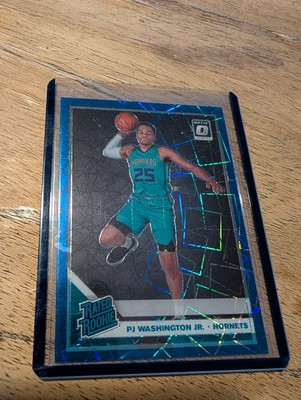 2019-20  Optic P.J Washington Blue Velocity Prizm Rated Rookie    Mavs Hornets