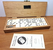 Vintage Hand Made Game Set Dominoes Cribbage 1973 Silverado Invitational