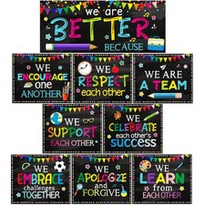 Classroom Decoration Motivational Bulletin Board Poster Back to School Banner...