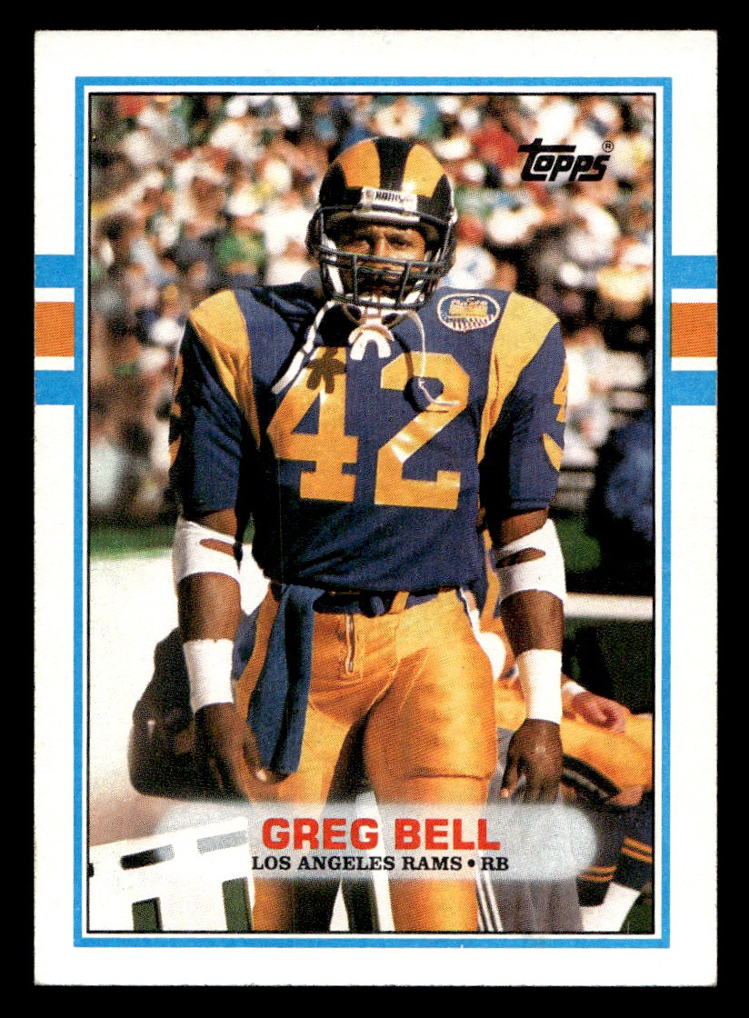 1989 Topps - Greg Bell #127 Football Sports Card Raw Trading Card