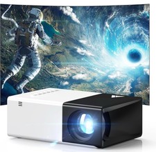 Nasin Mini Projector, 1080P Supported Portable Movie Projector, Home Theater