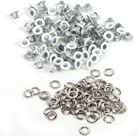 Metall ÖSen Kit, 4Mm ÖSen Mit Scheiben FüR DIY Leder, Kleidung, Schuhe, GüRtel H