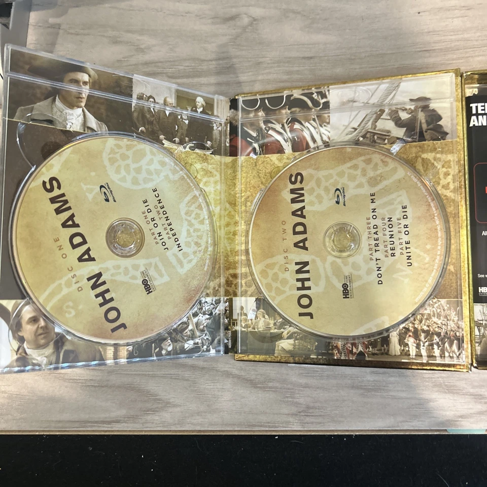 John Adams (Blu-ray, 2008, 3-Disc Set) Used Good Condition  - Image 2 of 4