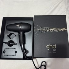 GHD Air 1.0 Black Silver Professional Hair Dryer Boxed With Nozzle