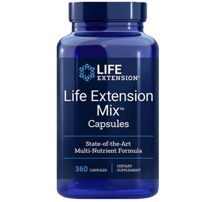 Life Extension Mix Capsules 360ct Multivitamin Multi-Nutrient Formula 
