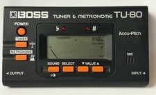 Boss TU-80 Battery Powered Tuner and Metronome for guitar, drums, piano, etc