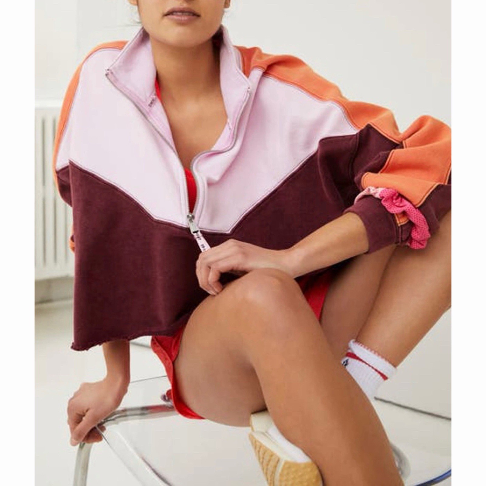 FP Movement Split Second Crop Half Zip Sweatshirt… - image 10