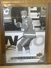 2022-23 Upper Deck Series 2 UD Canvas Black #C131 Milan Lucic Calgary Flames