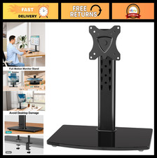 Adjustable Single Monitor Stand for Up to 32  Screens - Free-Standing VESA Mount