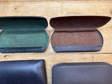 4 vintage metal cases for eye glasses