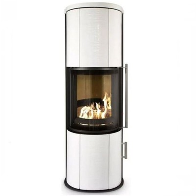 Kaminofen Koppe Nexus Aqua Kachel weiß glänzend 8 kW wasserführend 73145
