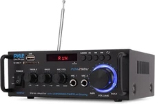 Pyle Wireless Bluetooth Power Amplifier System- 200W Dual Channel Sound Audio