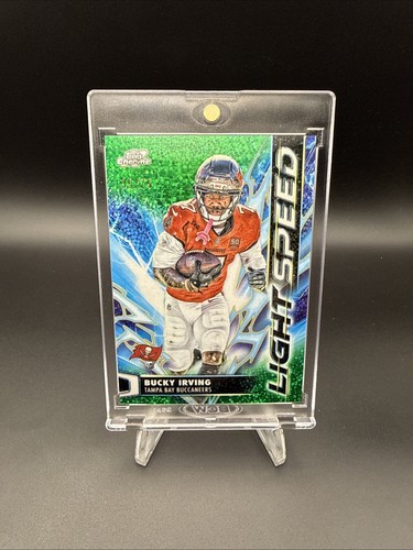2025 Topps Chrome Cosmic BUCKY IRVING Light Speed Green Space Dust /75 #LS-22