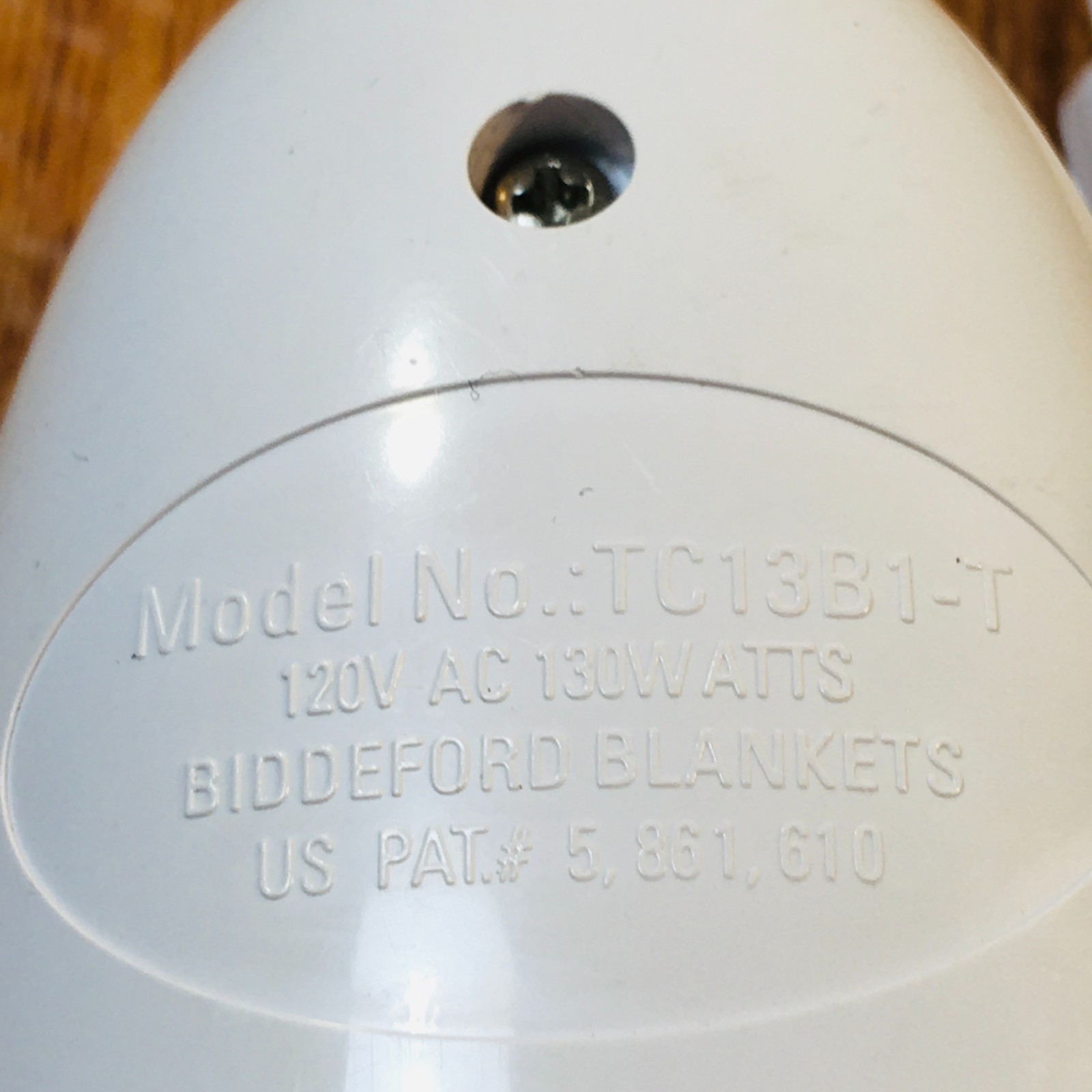 Biddeford TC13B1-T Electric Blanket Temperature Control Cord Plug 130w 4-Prong