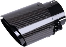 Carbon Fiber Exhaust Tip 3 Inlet To 4outlet Universal Tailpipe 3 Inch Exhaus...