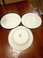 Set of 3 Williams Sonoma Open Kitchen Salad Plates Solid White 7.5” -  EUC