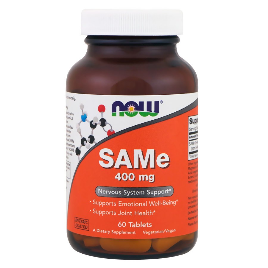 SAMe 400mg NOW Foods 60 Compresse - Recupero Articolare e Focus Mentale