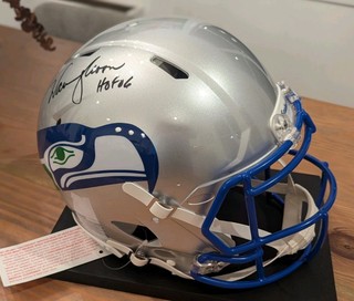 Warren Moon Seattle Seahawks Signed Full Size Authentic Helmets COA