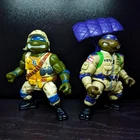 Vintage TMNT Mutant Military Pro Pilot Don & Lieutenant Leo 1991