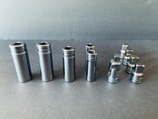 Snap-on 10 Pc 38 Drive Metric Deep Socket Adapter Lot Sfsm19-12 Fu8a A2a