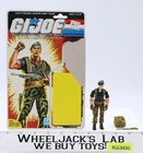 Flint V1 100% Complete W/ 34 Cardback 1985 G.I. Joe Hasbro Vintage Action Figure