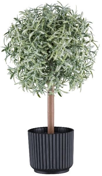 artplants Kunst Rosmarin HochstäMmchen Windar, Gefroren, GrüN-Weiß, 26Cm-image