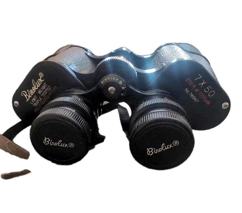 Vintage Binolux 20x50 Binoculars – Triple Tested – Japan – w/ Case – No. 94490 - Image 2 of 4