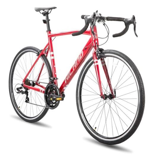 HILAND 700c Road Bike 14 Speed, Aluminum Frame Racing Bike, 