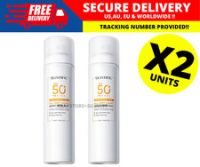 SKINTIFIC All Day Light Face Spray Sunscreen SPF50 PA   Clear Tinted  X 2 
