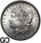 1878-S Morgan Silver Dollar Coin, Very Nice Lustrous Near Gem BU++