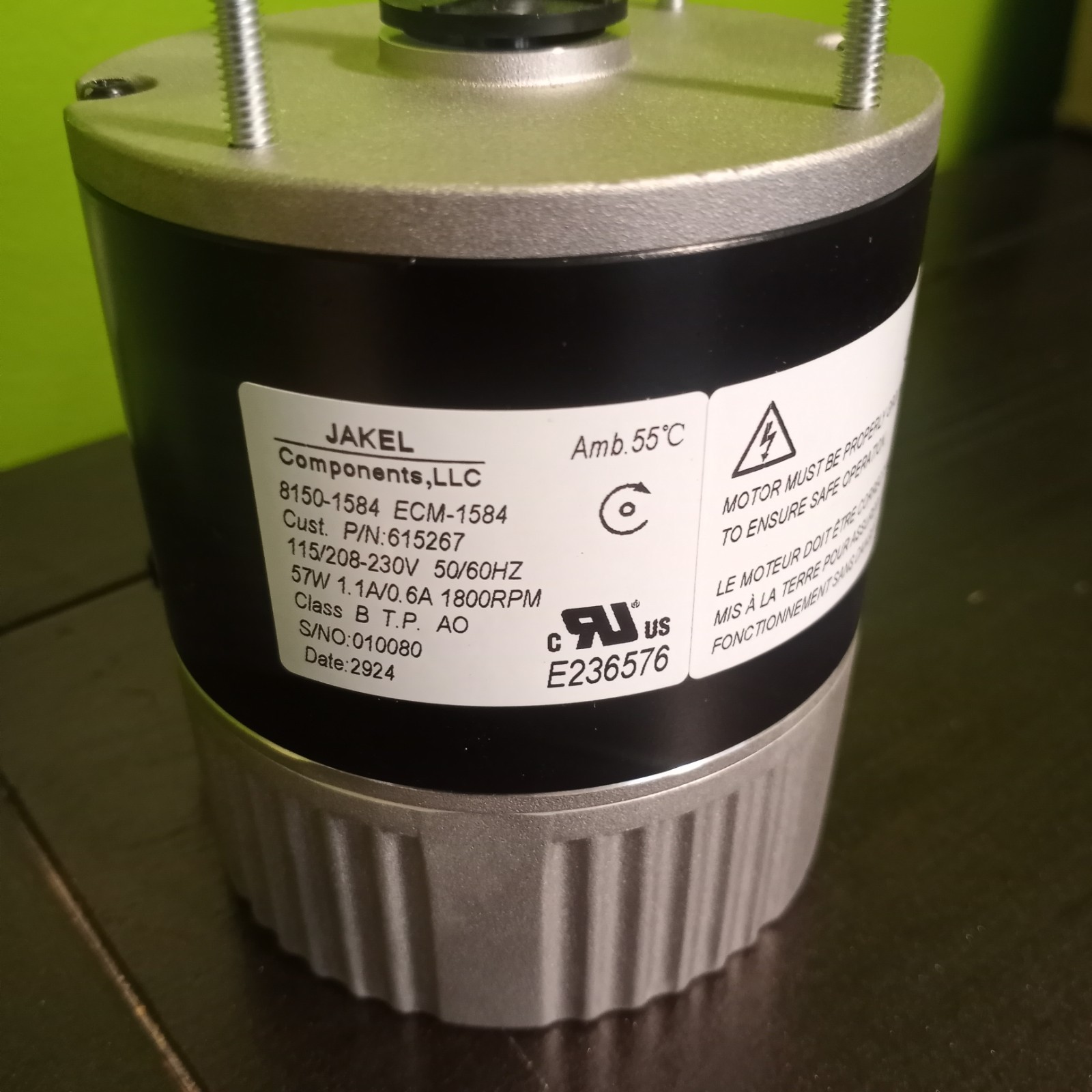 EC Fan Motor - 115V 60Hz / 208-230V 50/60Hz