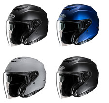 Casco Moto HJC I31 Plain Open Face Scooter Jet Moto Nero Blu Grigio