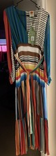 Farm Rio Thalita Stripe Maxi Dress Multi Size  Large