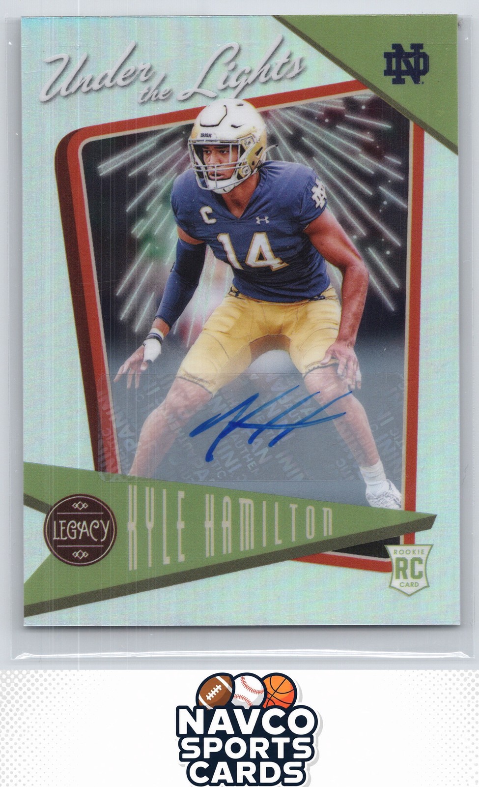 Kyle Hamilton Panini Legacy Under the Lights #UL18 Autograph