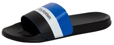Mens Sony PlayStation Sliders Boys Gamer Slip On Sandals Flip Flops Shower Shoes - Image 1 of 4