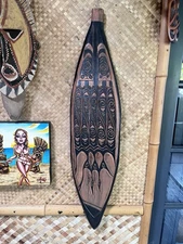 New 3’ PNG Style Shield Tiki bar Decor Oceanic P2