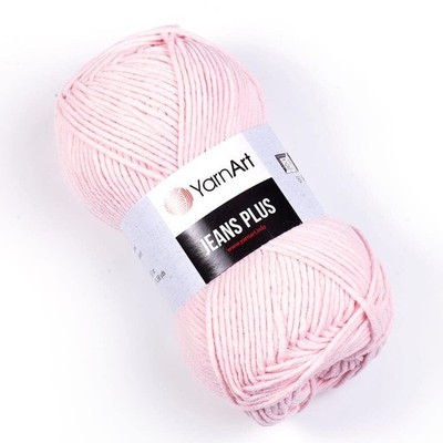Yarnart Jeans Plus Pink Yarn 100G Ideal For Summer Knits And Baby Projects