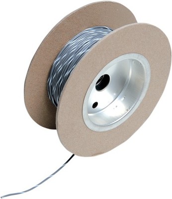 Namz 18-Gauge Wire Gray/White Tracer 100 ft. Roll