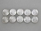 (10) 1886-P $1 MORGAN SILVER ONE DOLLARS CH/GEM BU